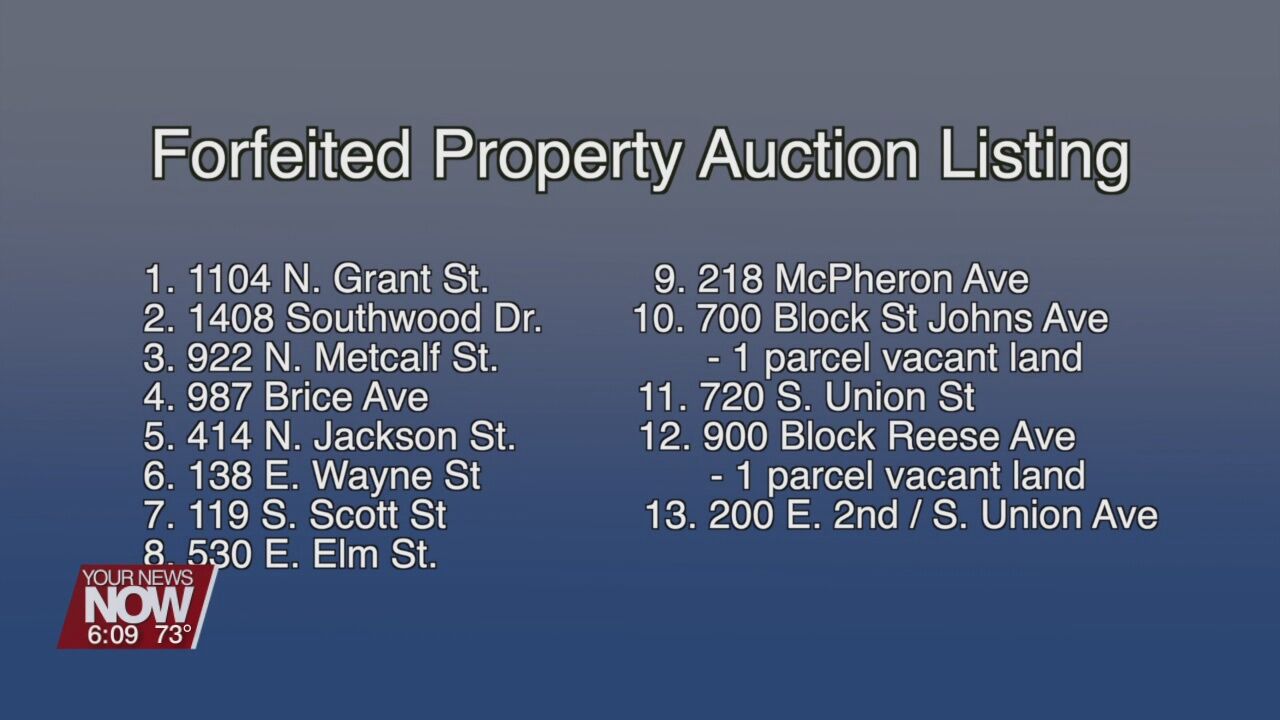 Allen County Auditor to hold forfeited property auction